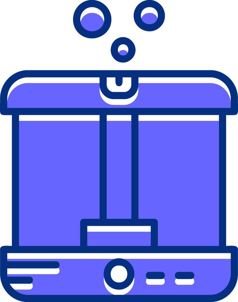 Humidifier Filled Slip Style Icon vector