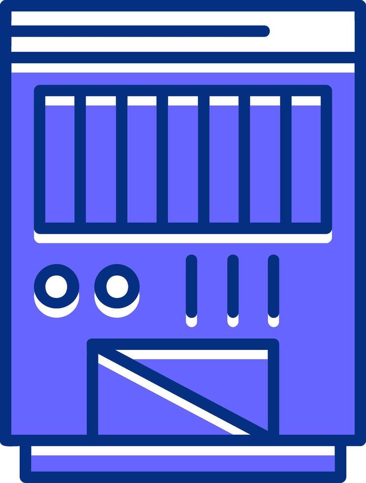 Dehumidifier Filled Slip Style Icon vector