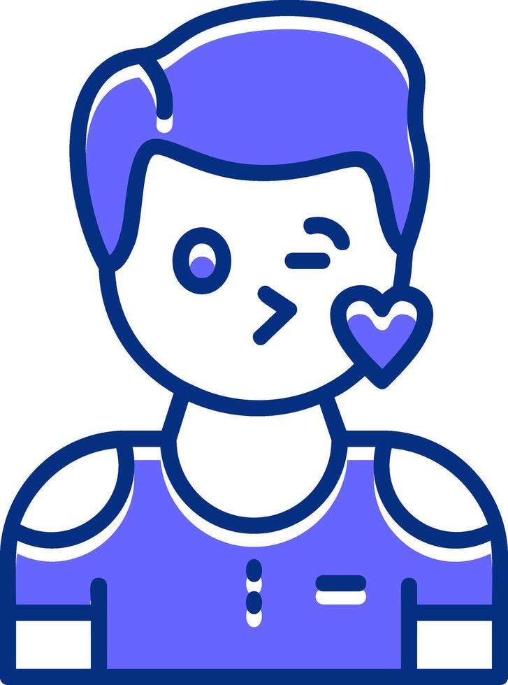 Sympathy Filled Slip Icon Style vector