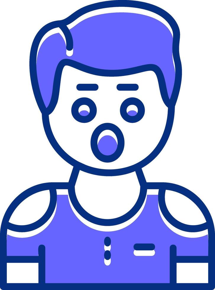 Hesitation Filled Slip Icon Style vector