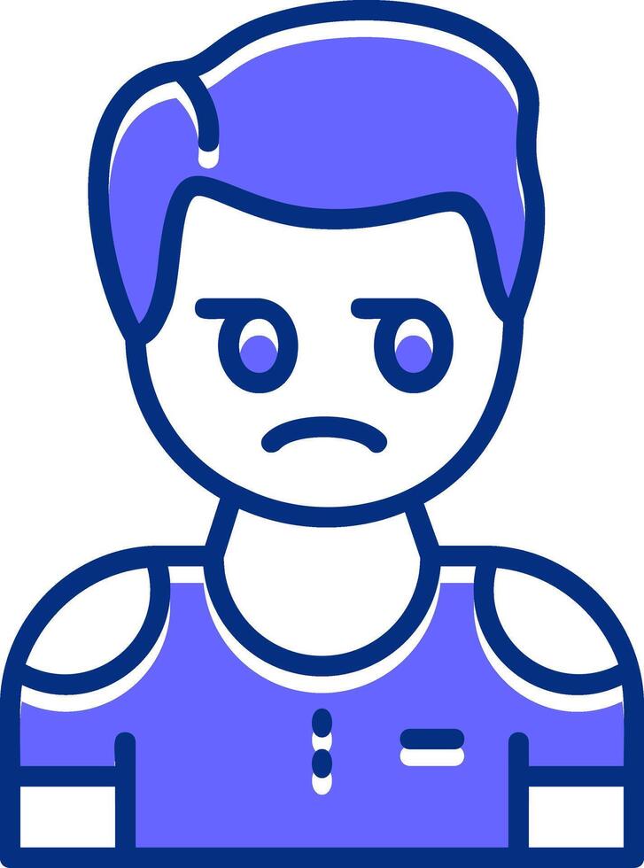 Cynicism Filled Slip Icon Style vector