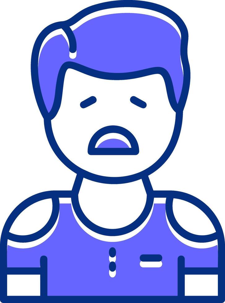 Sorrow Filled Slip Icon Style vector