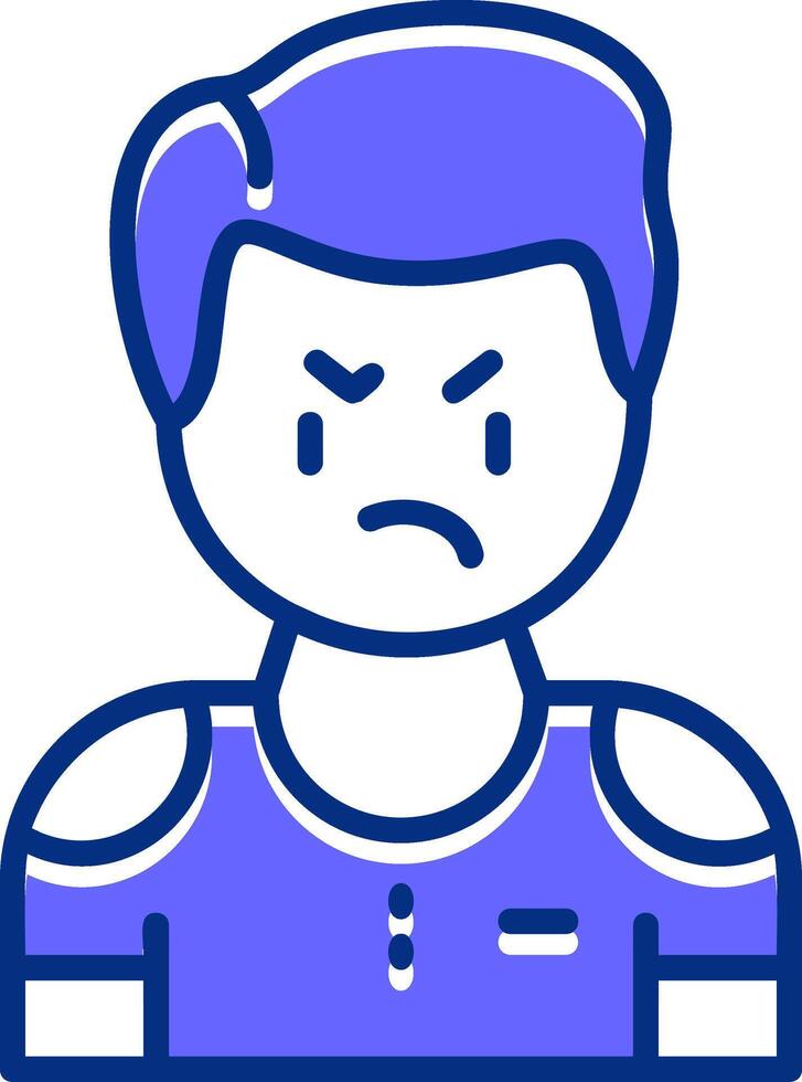 Disapproval Filled Slip Icon Style vector
