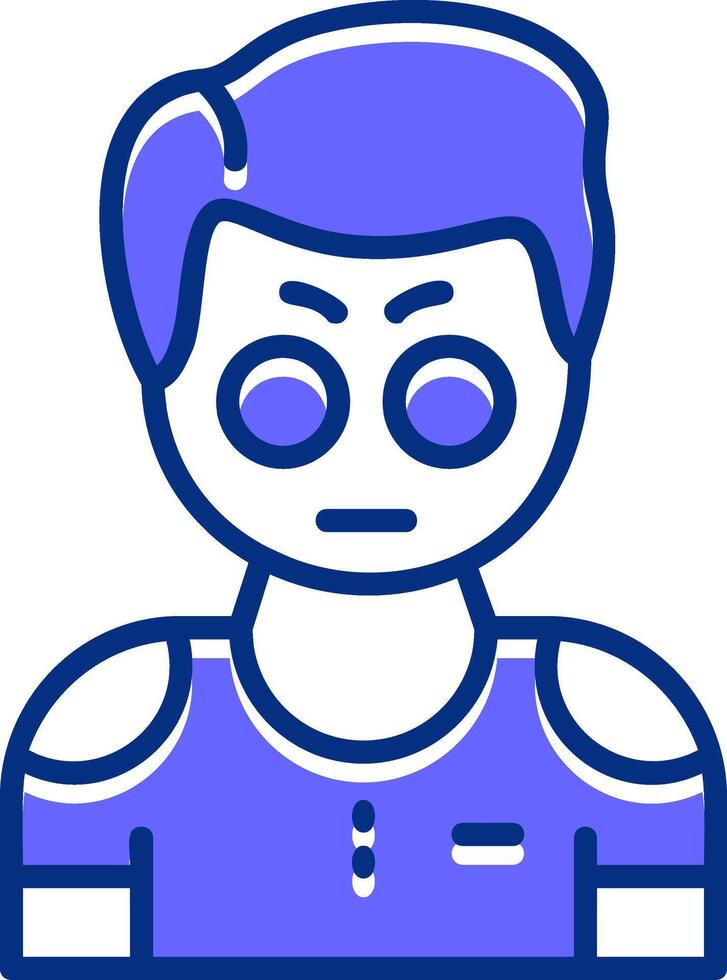 Amazement Filled Slip Icon Style vector