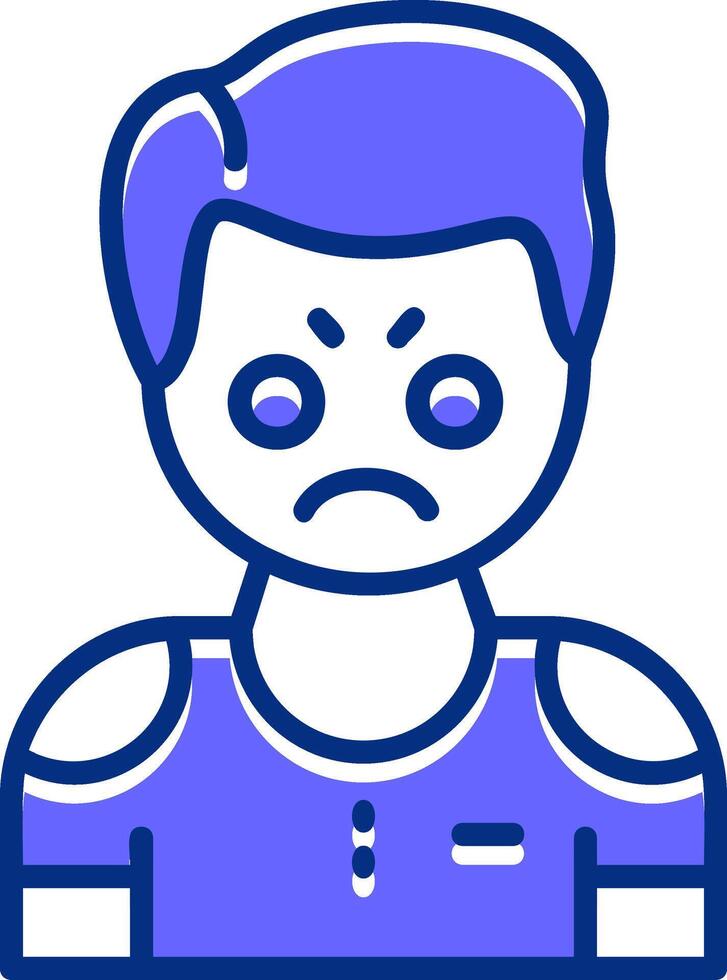 Irritation Filled Slip Icon Style vector