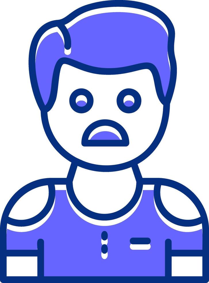 Vexation Filled Slip Icon Style vector