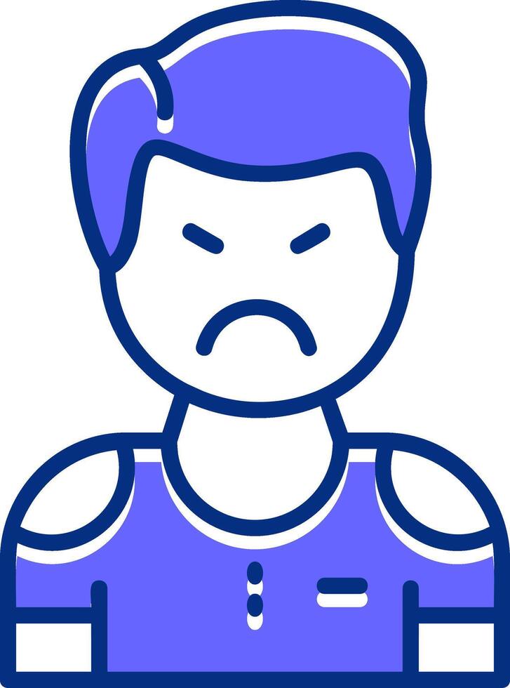 Impatience Filled Slip Icon Style vector