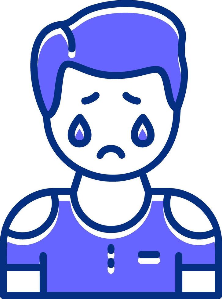 Melancholy Filled Slip Icon Style vector