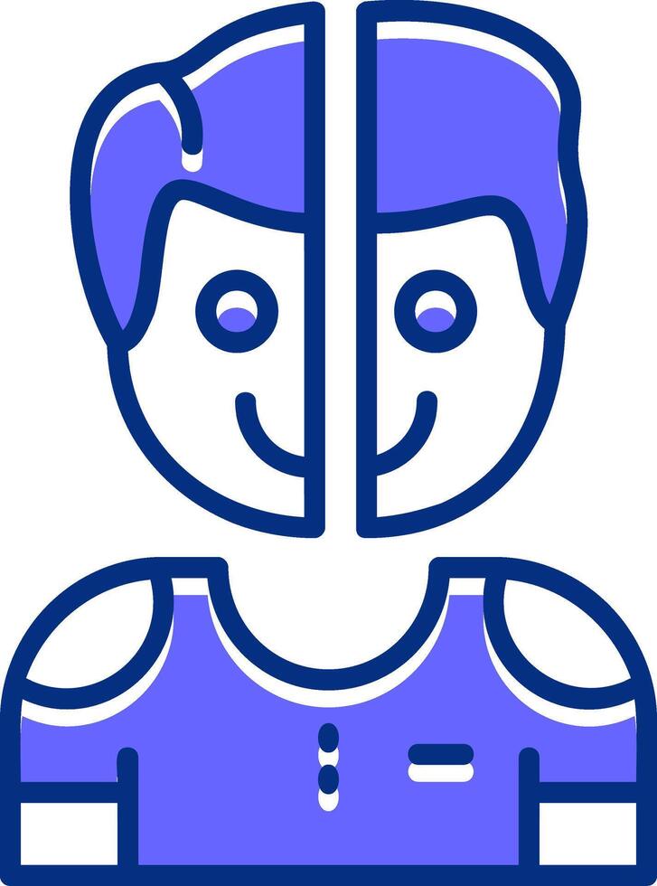 Wariness Filled Slip Icon Style vector