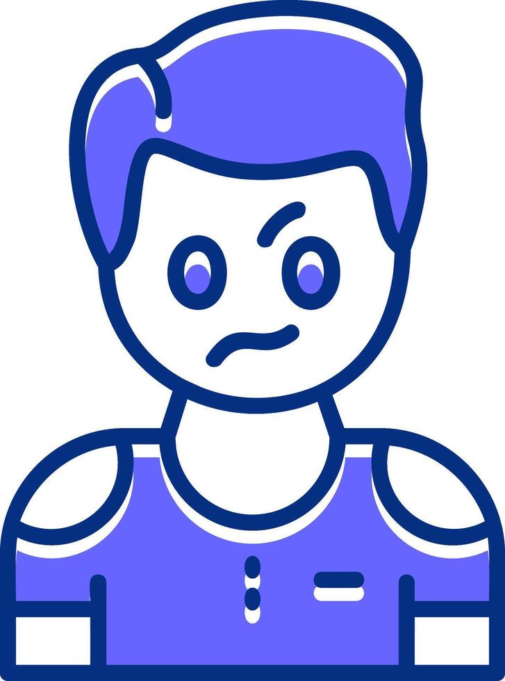 Irritation Filled Slip Icon Style vector