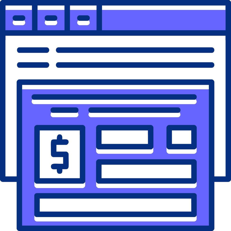 Conversion tracking Filled Slip Icon Style vector