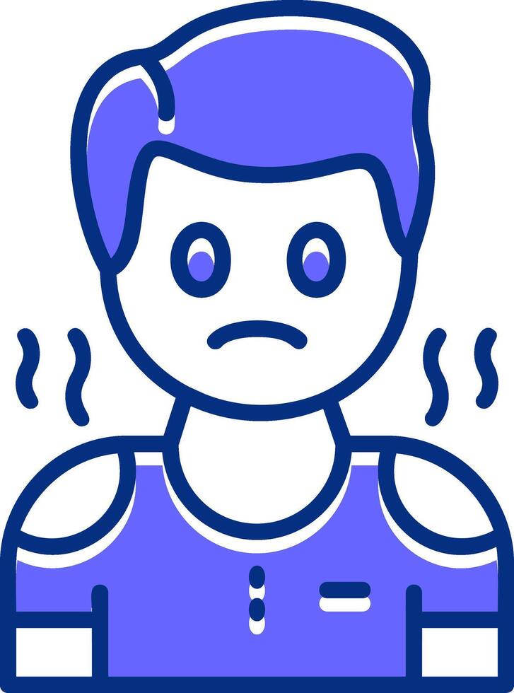 Pity Filled Slip Icon Style vector