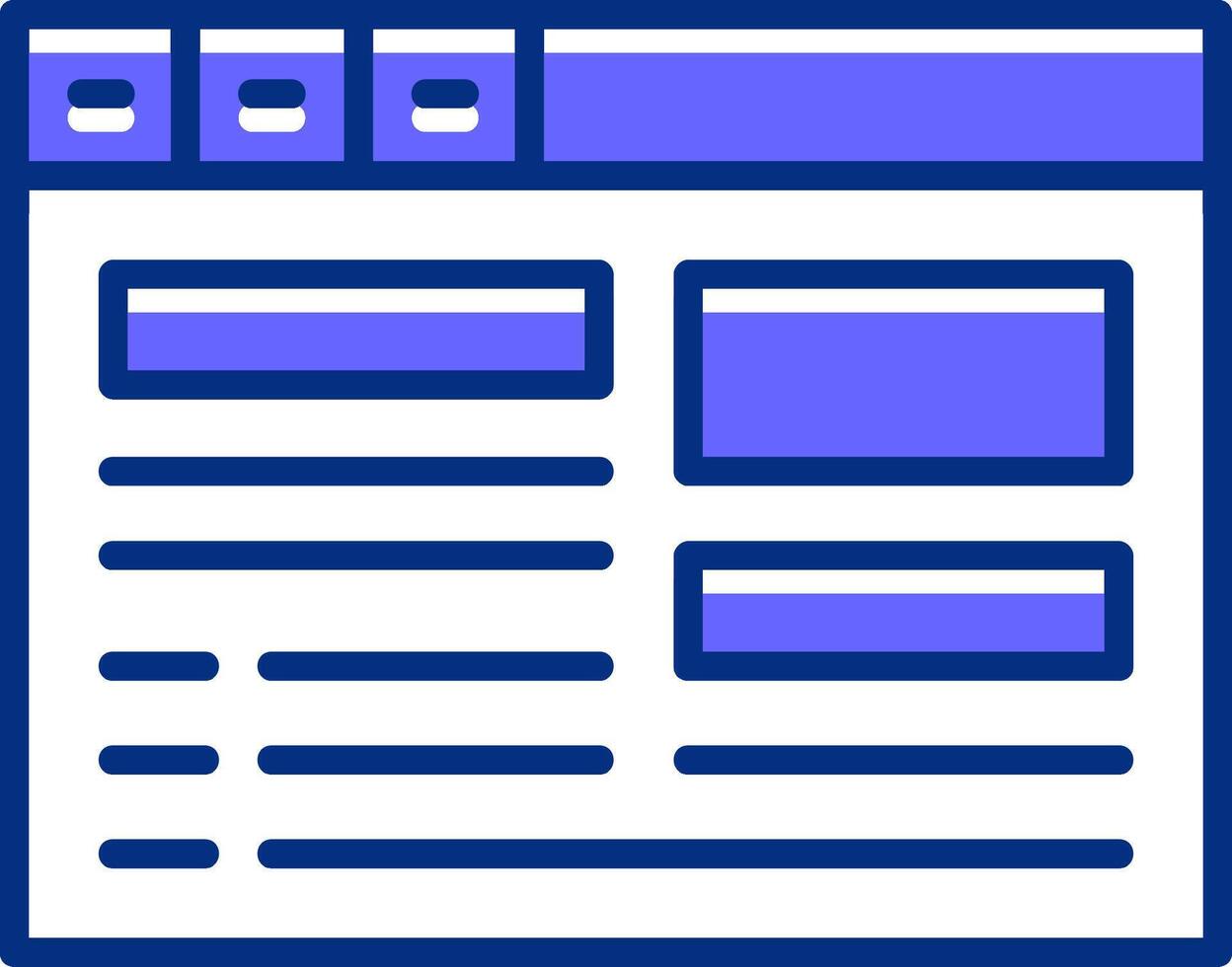 Blog Filled Slip Icon Style vector