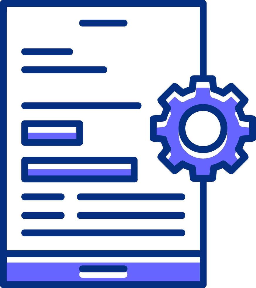 Mobile optimization Filled Slip Icon Style vector