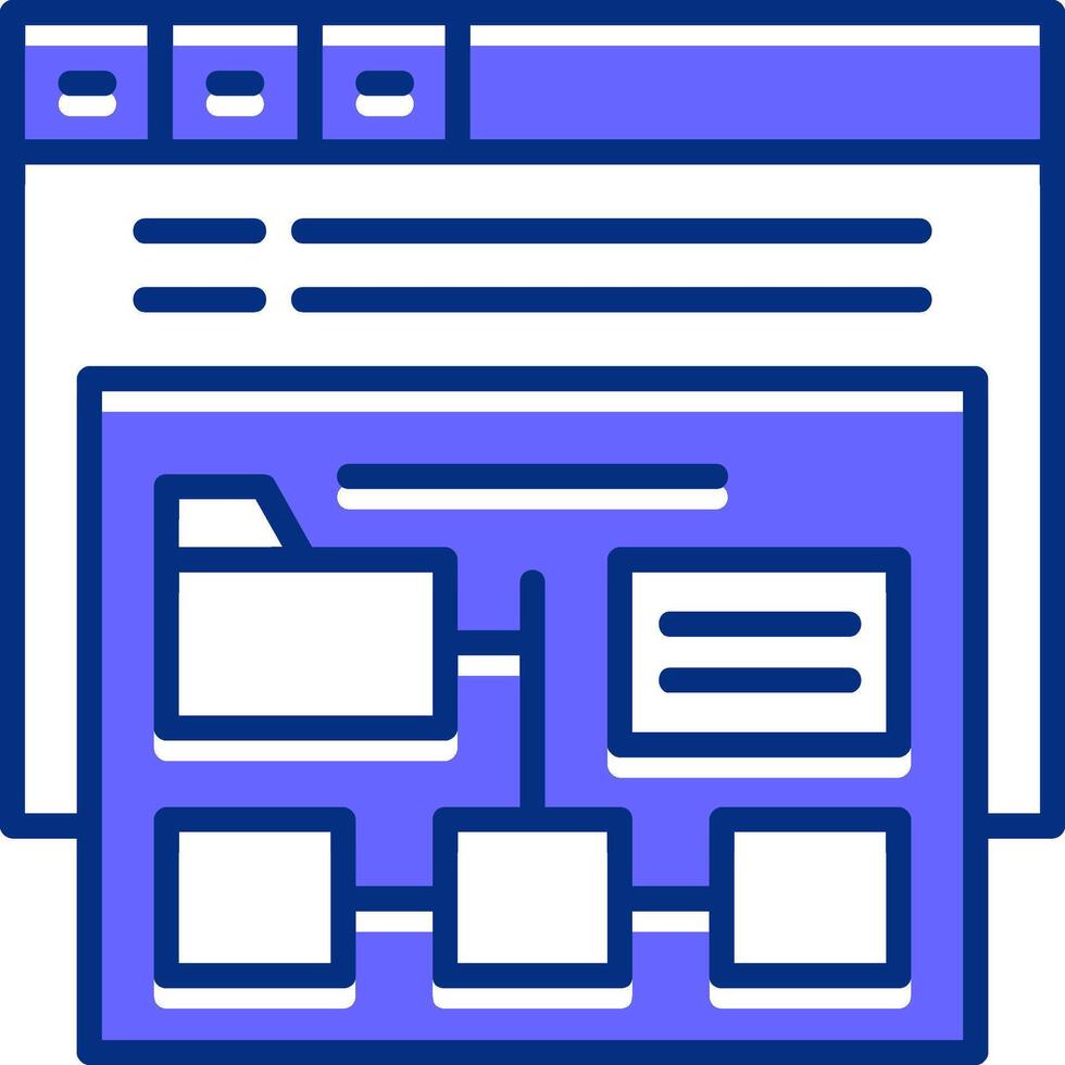 XML sitemap Filled Slip Icon Style vector