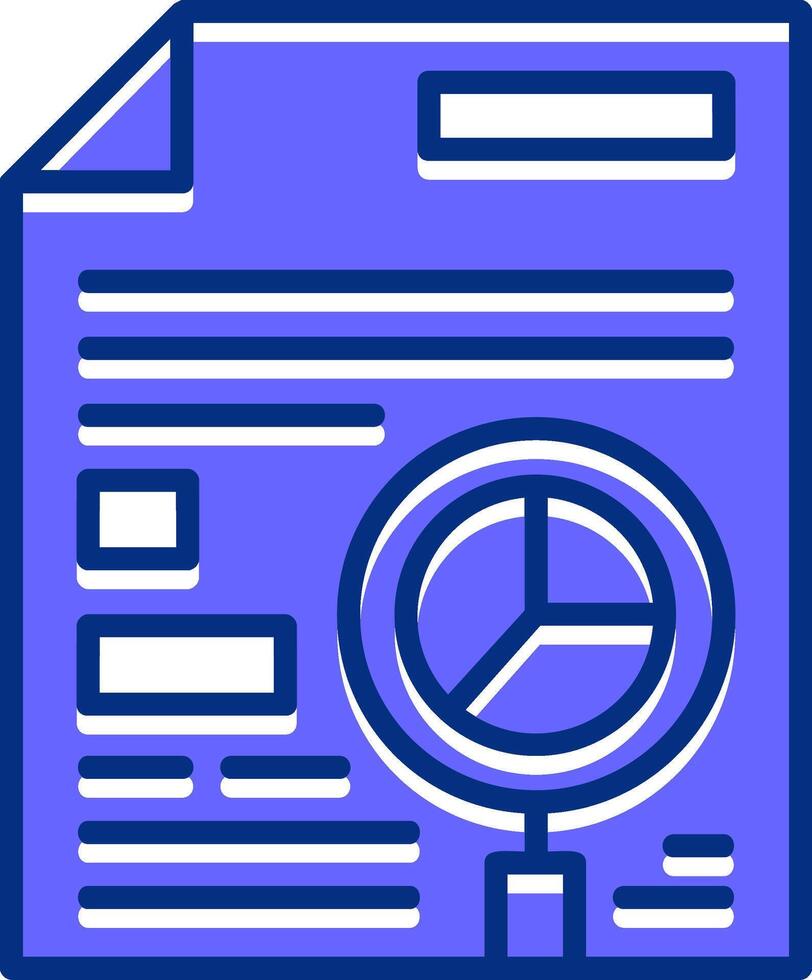 SEO audit Filled Slip Icon Style vector