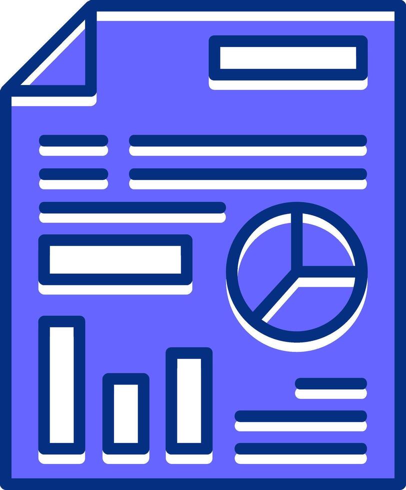 SEO report Filled Slip Icon Style vector