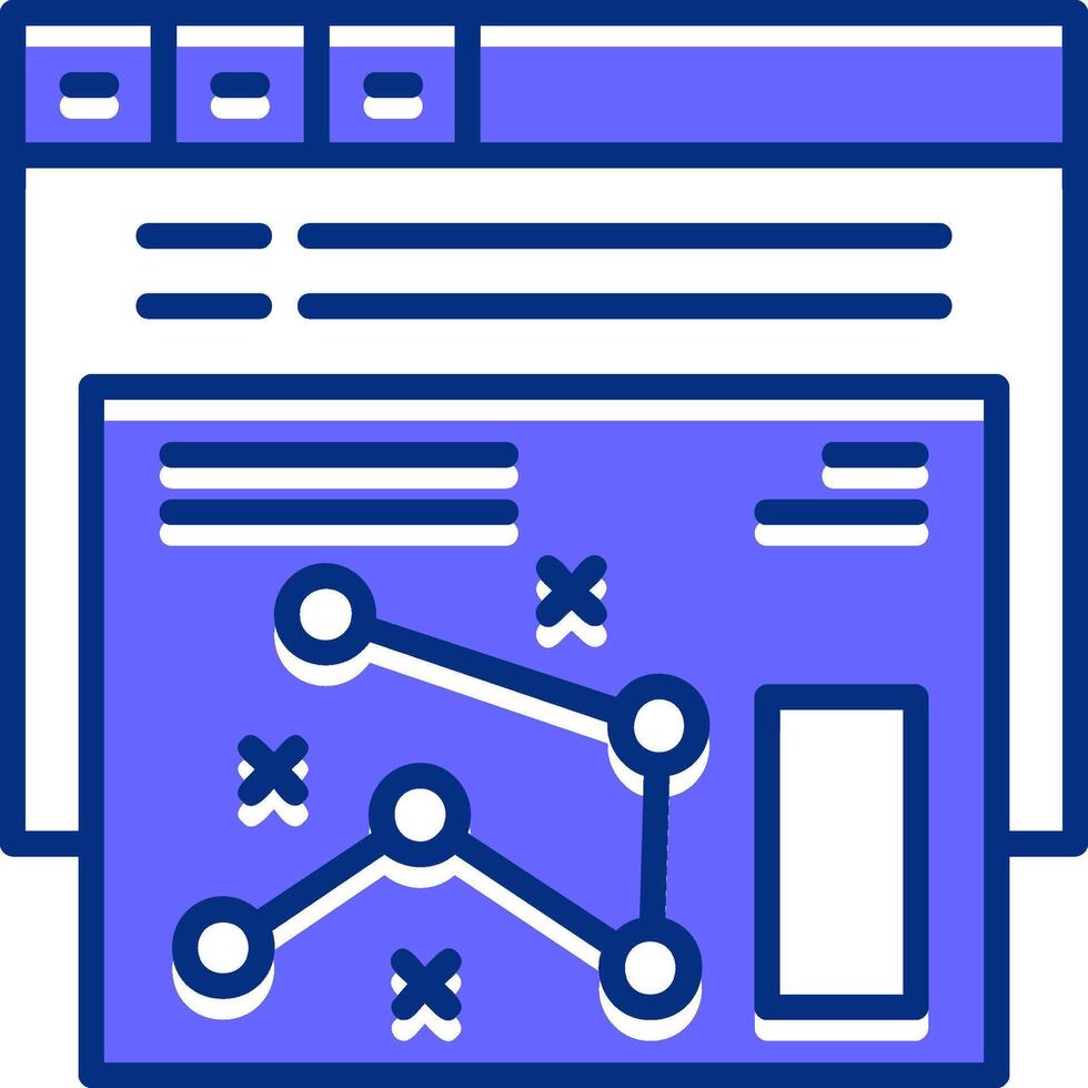 SEO strategy Filled Slip Icon Style vector