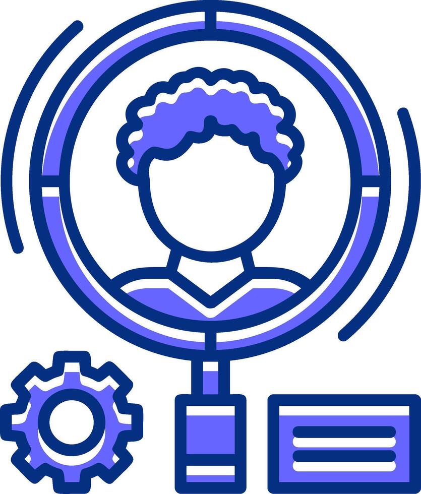 Demographics Filled Slip Icon Style vector