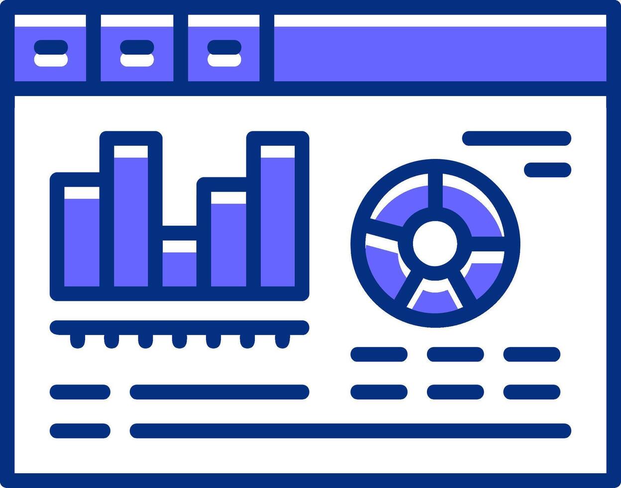 Mobile app analytics Filled Slip Icon Style vector