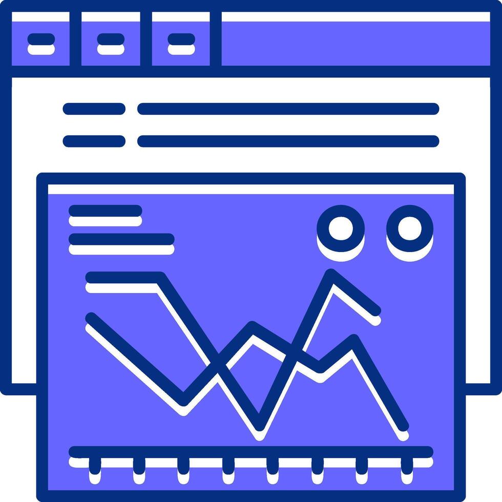 Keyword ranking Filled Slip Icon Style vector