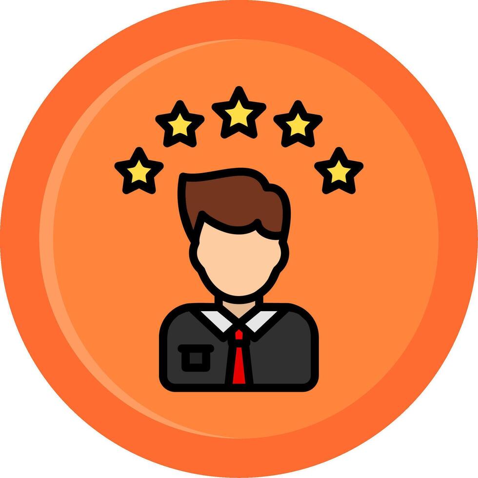Customer Experience Line Filled Circle vector
