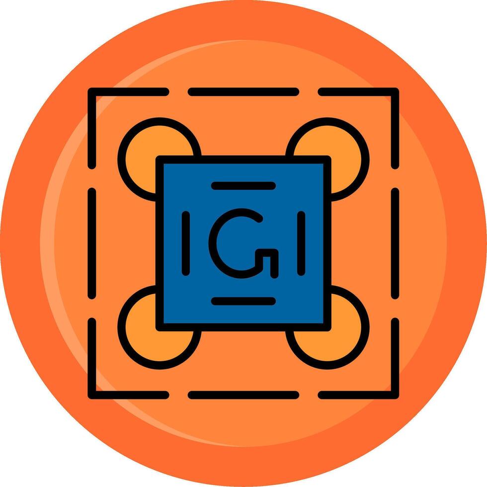 Gestalt Principles Line Filled Circle vector