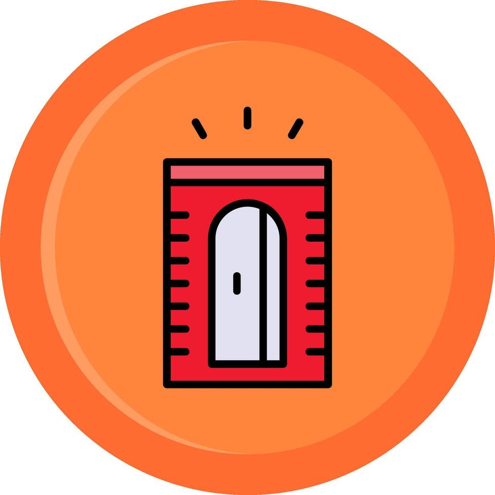 Pencil Sharpener Line Filled Circle vector