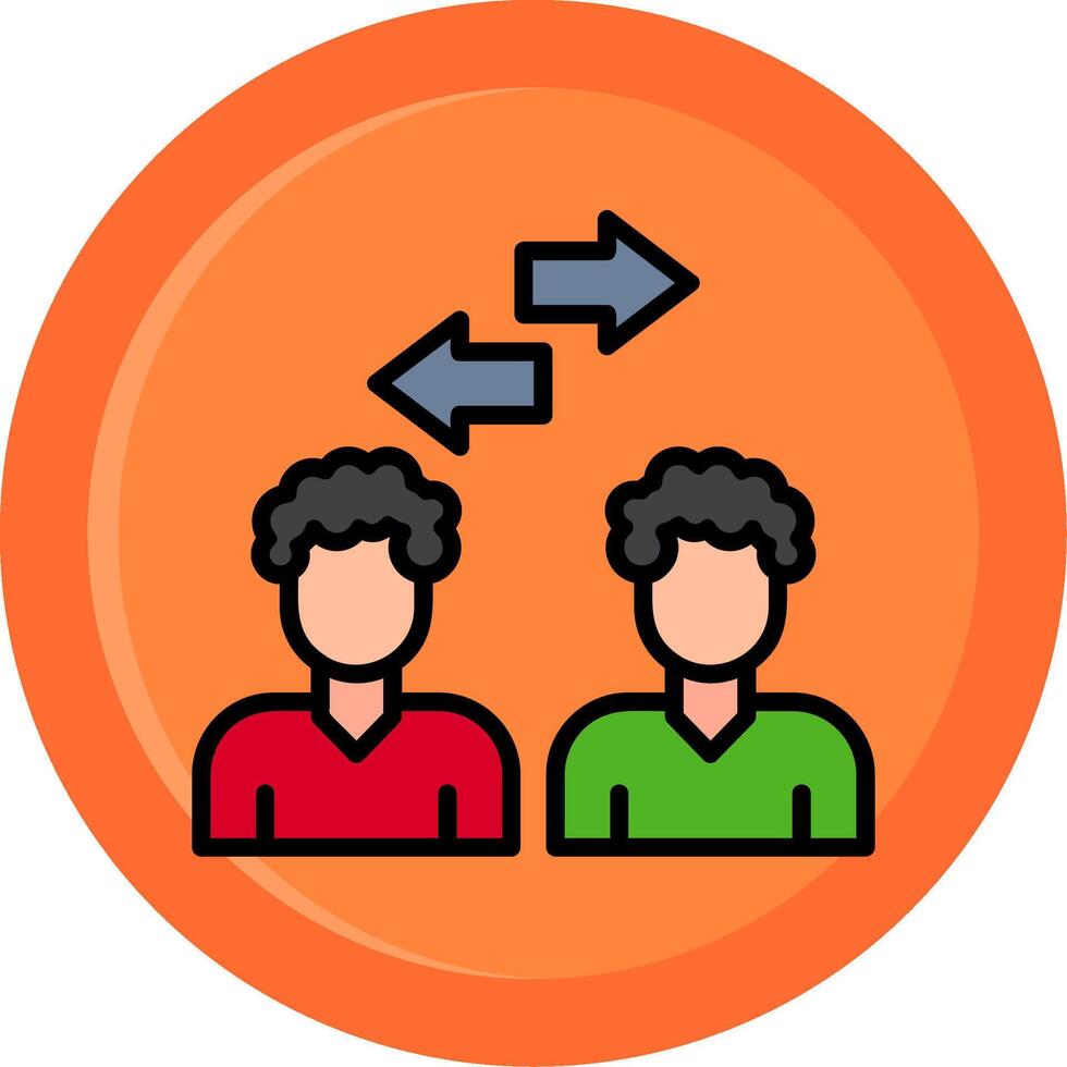 Conference Line Filled Circle vector