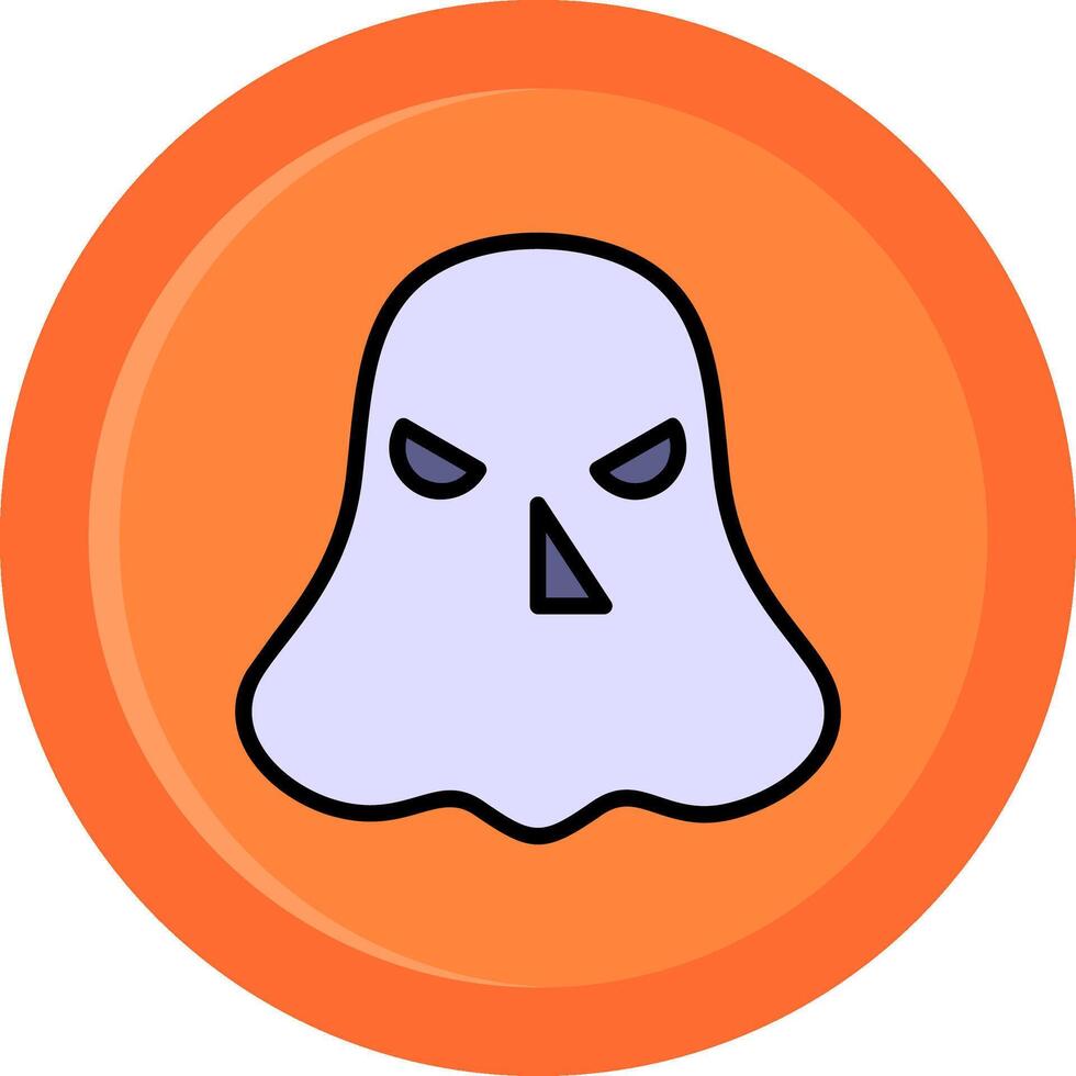 Ghost Line Filled Circle vector