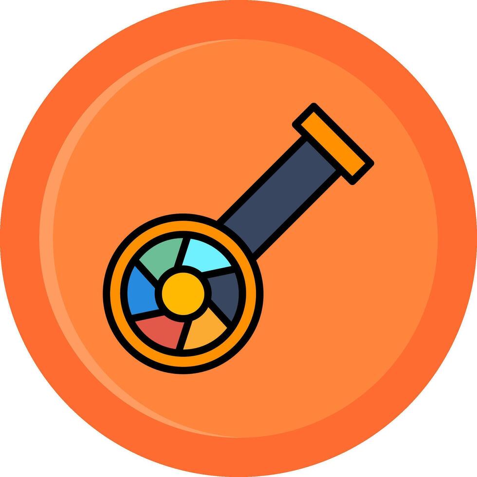 Fisheye Camera Line Filled Circle vector