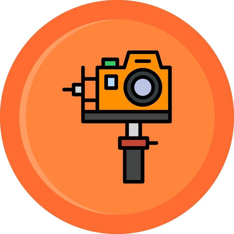 Gimbal Line Filled Circle vector
