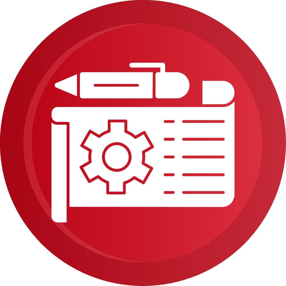 Prototype Glyph Gradient Button vector