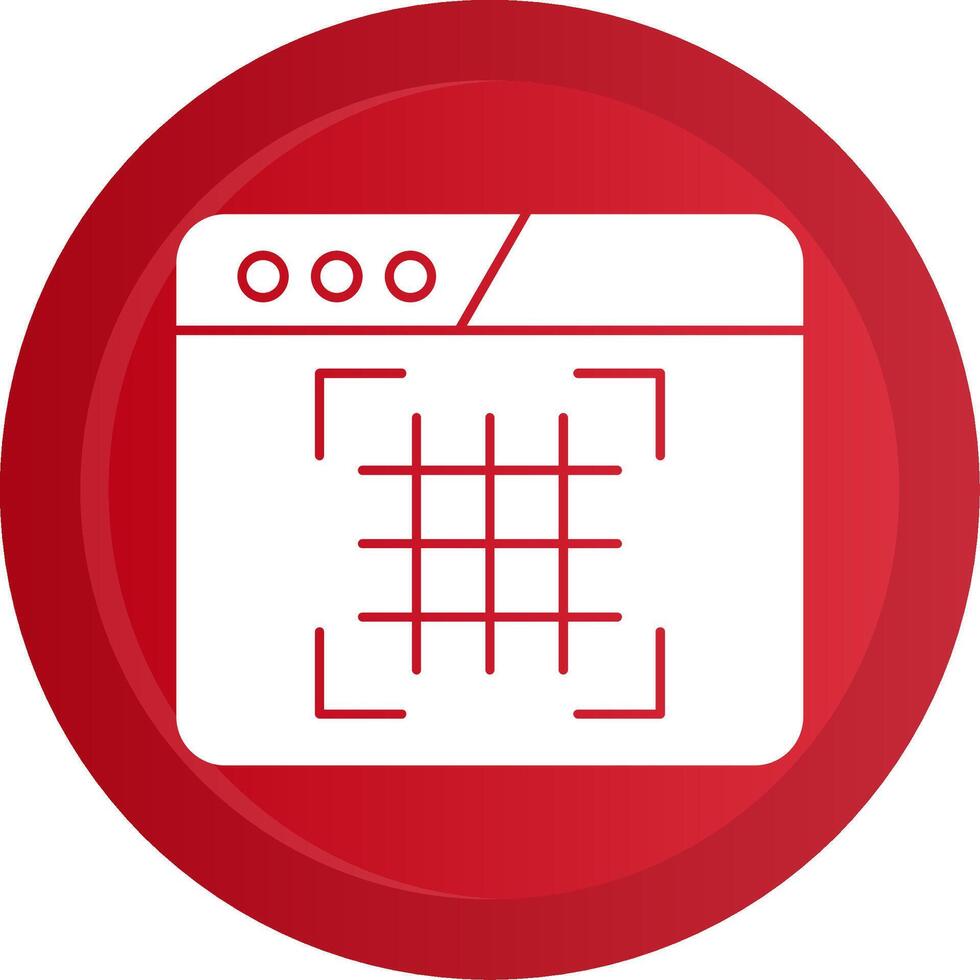Grid Glyph Gradient Button vector