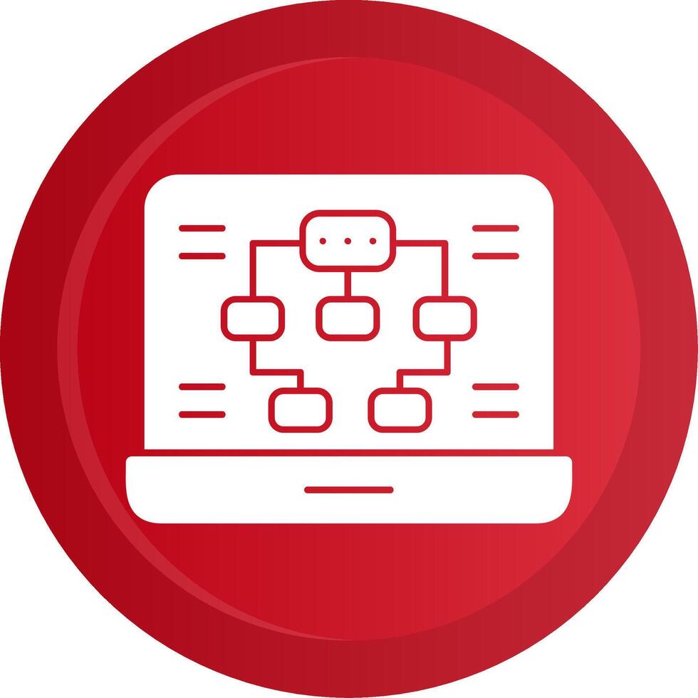 Information Architecture Glyph Gradient Button vector