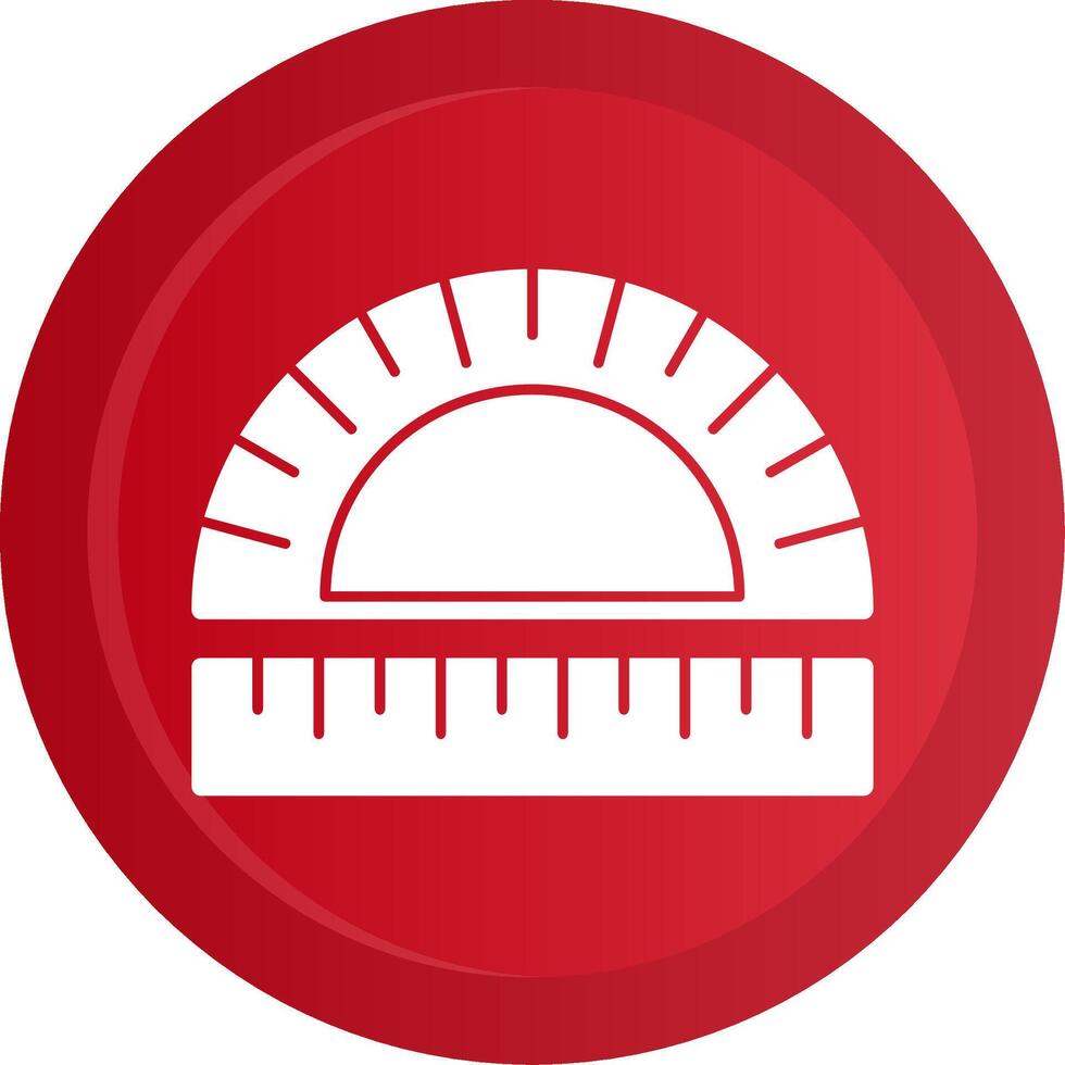 Protractor Glyph Gradient Button vector