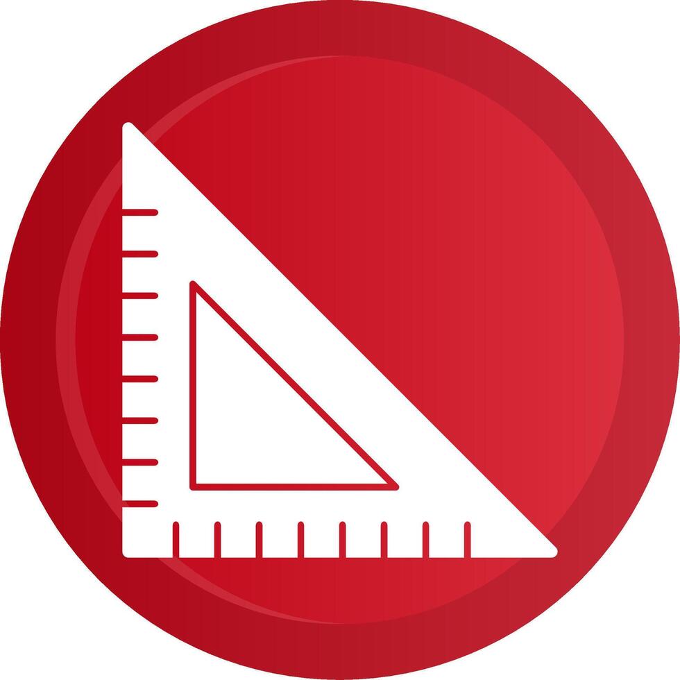 Triangular Ruler Glyph Gradient Button vector
