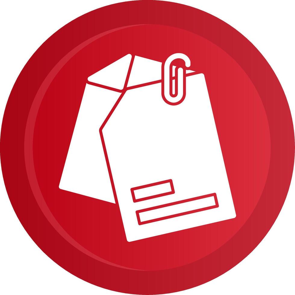 Attached File Glyph Gradient Button vector