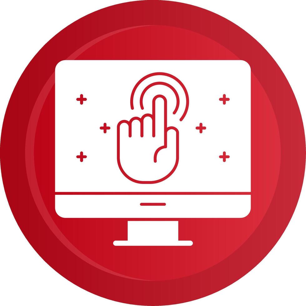 Call To Action Glyph Gradient Button vector