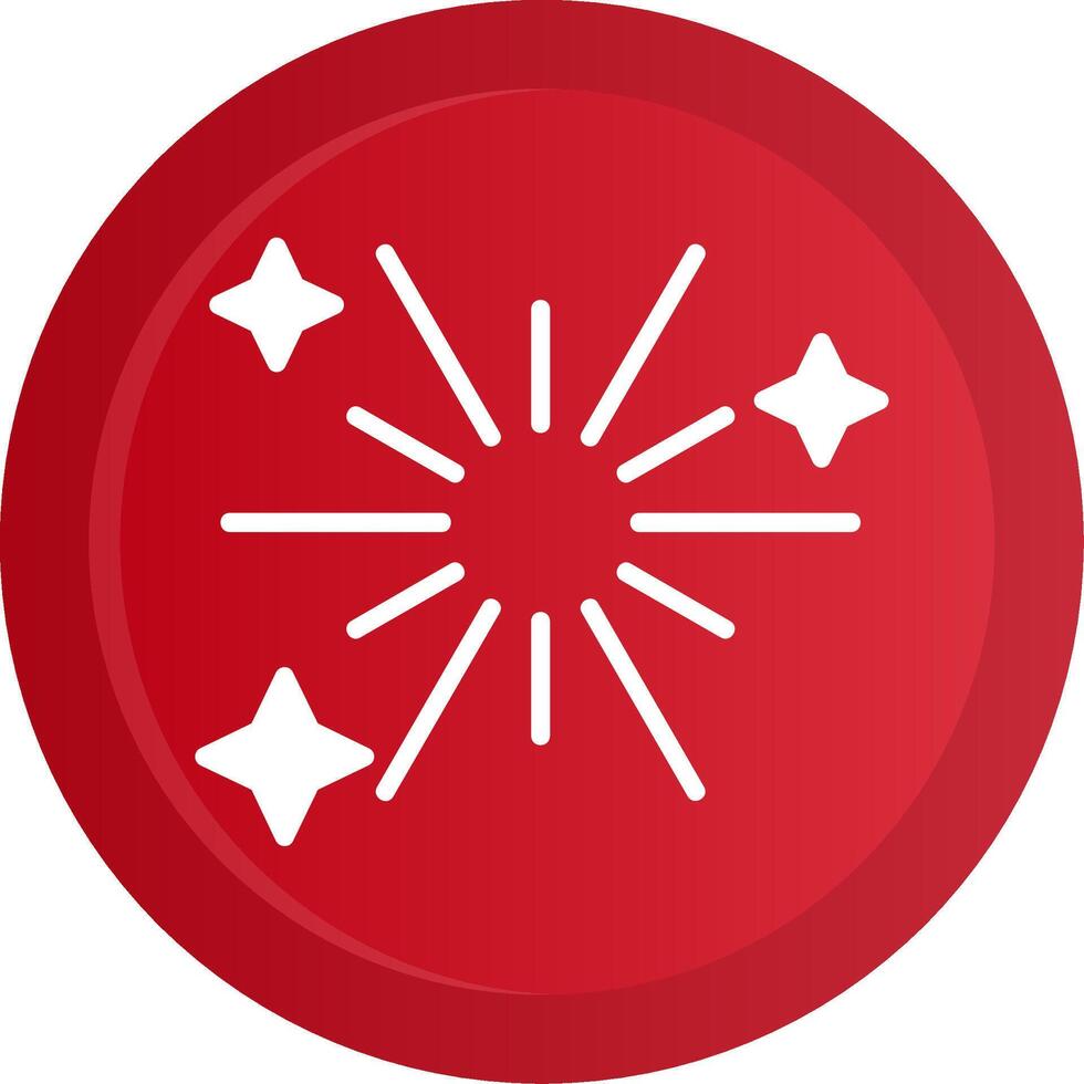Fireworks Glyph Gradient Button vector