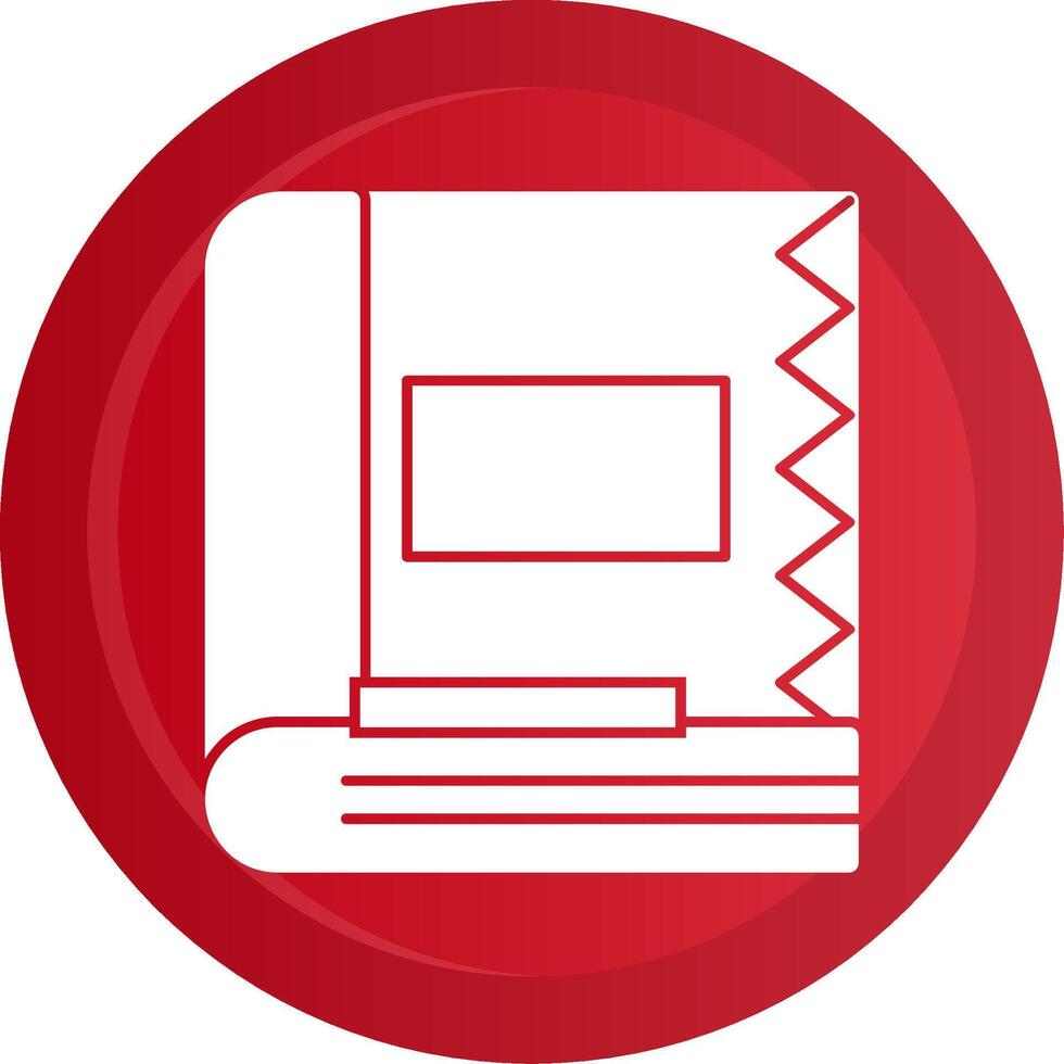 Spell Book Glyph Gradient Button vector