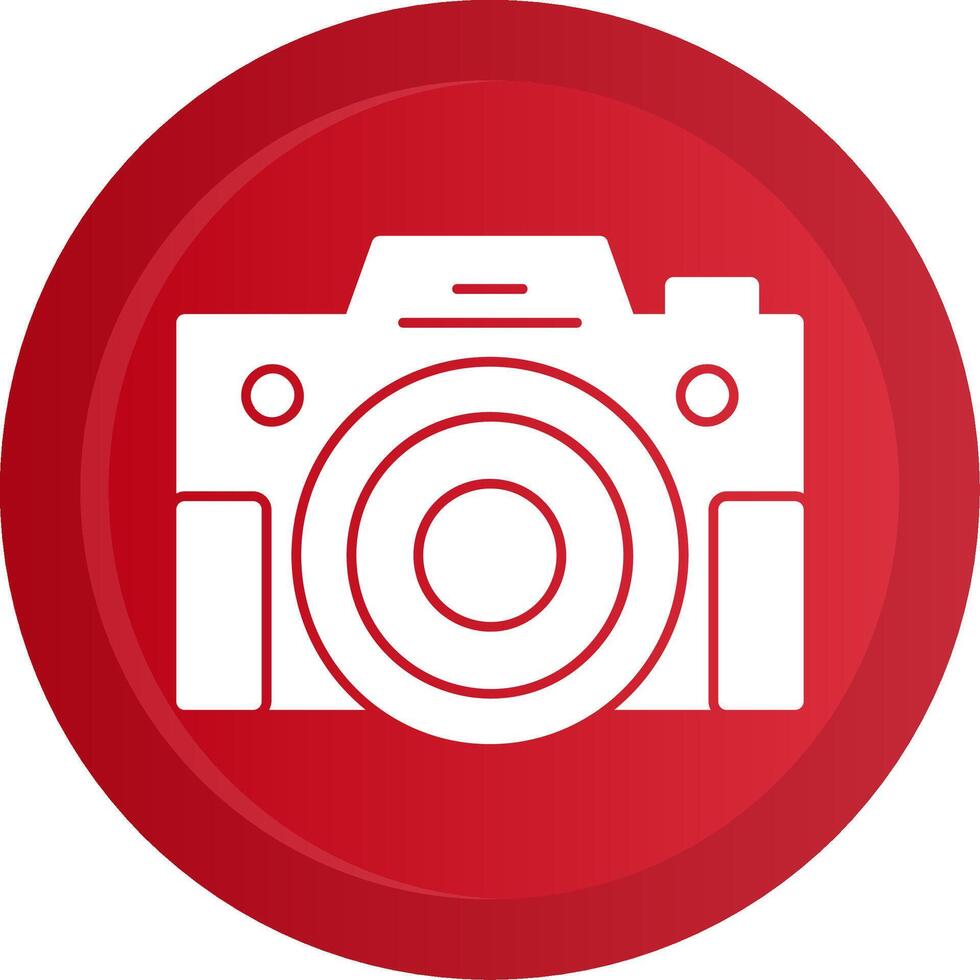 Compact Camera Glyph Gradient Button vector