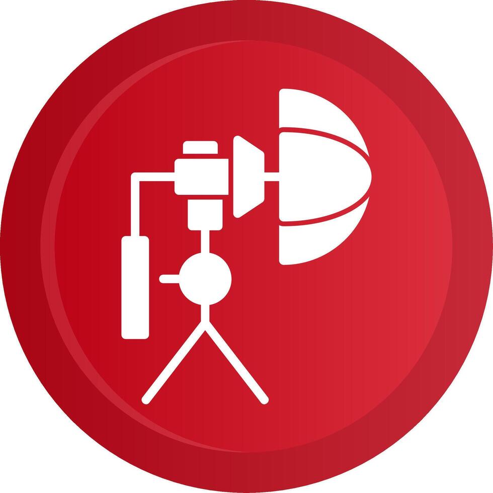 Umbrella Camera Glyph Gradient Button vector