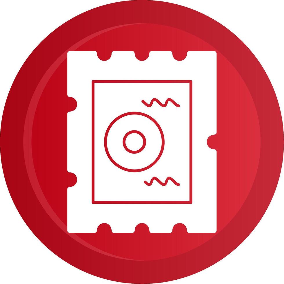 Chip Glyph Gradient Button vector