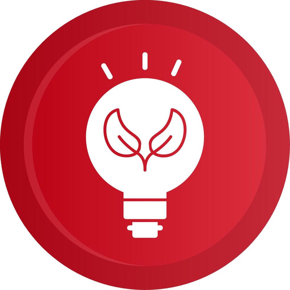Energy Saving Glyph Gradient Button vector