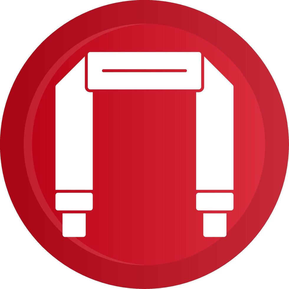 Camera Strap Glyph Gradient Button vector
