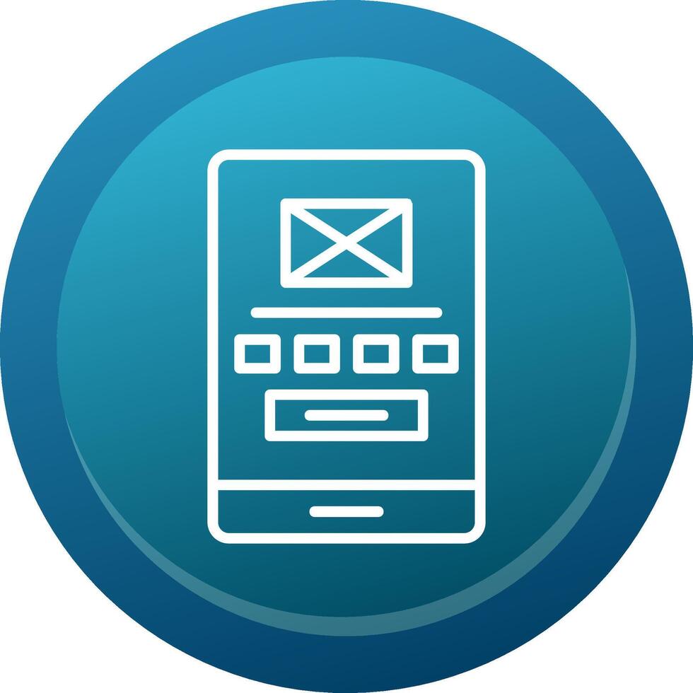 Low Fidelity Wireframe Line Button vector