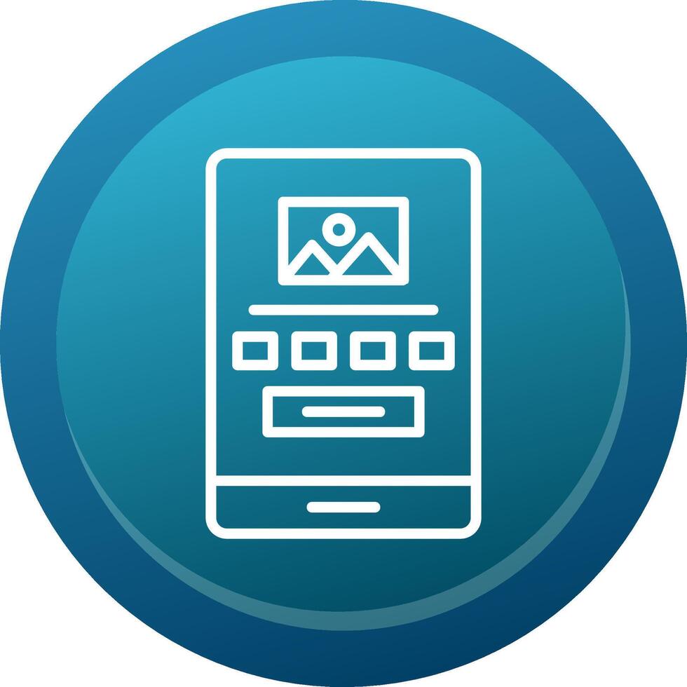 High Fidelity Wireframe Line Button vector