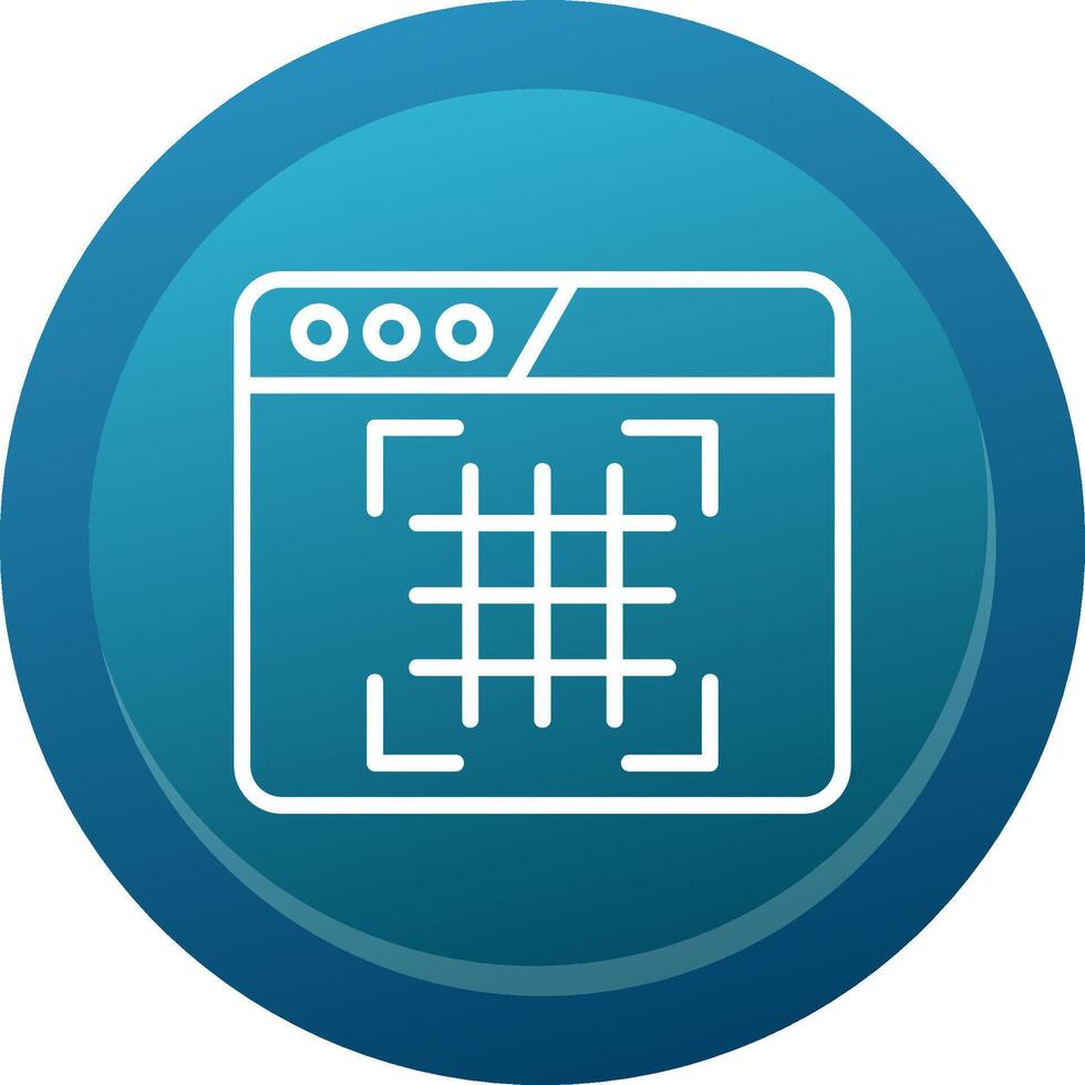 Grid Line Button vector