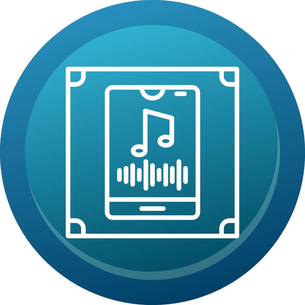 Vertical Rhythm Line Button vector